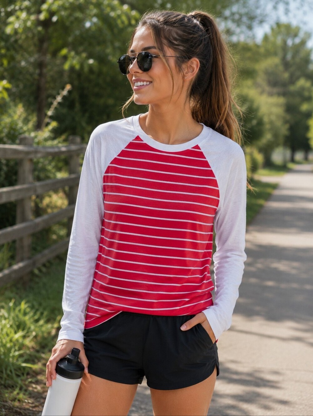 J. Crew Raglan Girlfriend Crewneck Tee Size XS